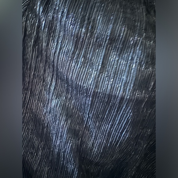 🖤 NWT! Alfani Metallic Peasant Blouse - Picture 3 of 3